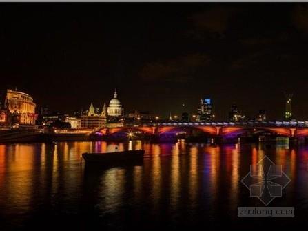 伦敦保留部分奥运会桥梁景观照明设计