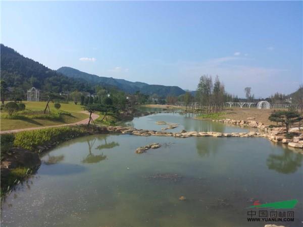 山水园林结合的景观